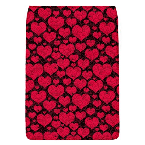 Valentines Day Hearts Pattern Love Red Removable Flap Cover (L) from ArtsNow.com Front