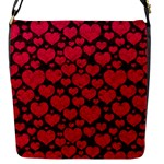 Valentines Day Hearts Pattern Love Red Flap Closure Messenger Bag (S)