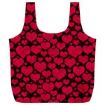 Valentines Day Hearts Pattern Love Red Full Print Recycle Bag (XL)