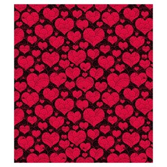 Valentines Day Hearts Pattern Love Red Drawstring Pouch (Small) from ArtsNow.com Back