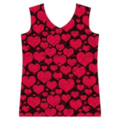 Valentines Day Hearts Pattern Love Red Women s Basketball Tank Top from ArtsNow.com Front