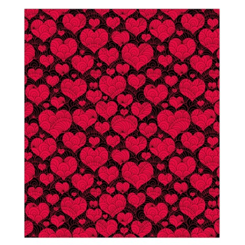 Valentines Day Hearts Pattern Love Red Duvet Cover Double Side (California King Size) from ArtsNow.com Front