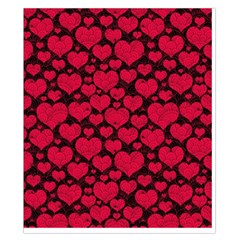 Valentines Day Hearts Pattern Love Red Duvet Cover Double Side (California King Size) from ArtsNow.com Front