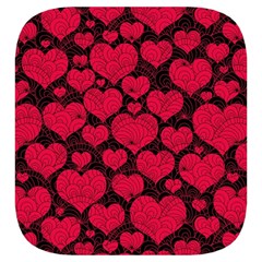 Valentines Day Hearts Pattern Love Red Toiletries Pouch from ArtsNow.com Side Right