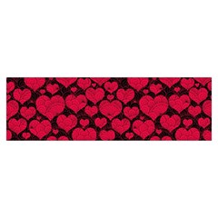 Valentines Day Hearts Pattern Love Red Toiletries Pouch from ArtsNow.com Hand Strap