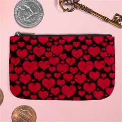 Valentines Day Hearts Pattern Love Red Large Coin Purse from ArtsNow.com Front