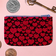 Valentines Day Hearts Pattern Love Red Large Coin Purse from ArtsNow.com Back