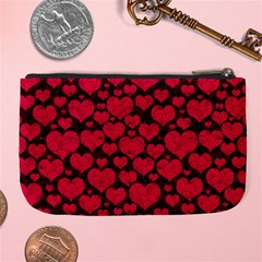 Valentines Day Hearts Pattern Love Red Large Coin Purse from ArtsNow.com Back