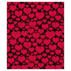 Valentines Day Hearts Pattern Love Red Drawstring Pouch (XS) from ArtsNow.com Front