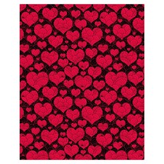 Valentines Day Hearts Pattern Love Red Drawstring Pouch (XL) from ArtsNow.com Front