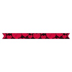 Valentines Day Hearts Pattern Love Red Short Sleeve V Hem