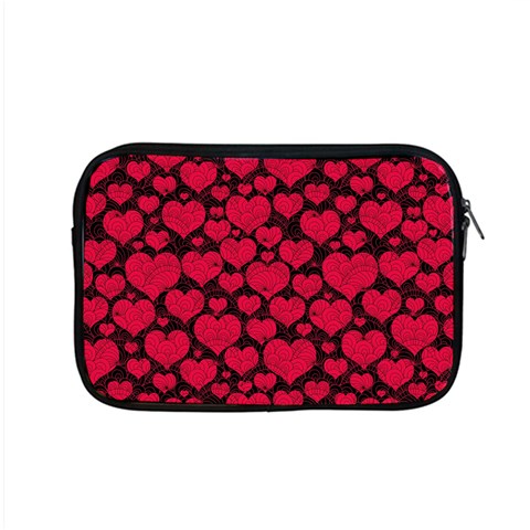 Valentines Day Hearts Pattern Love Red Apple MacBook Pro 15  Zipper Case from ArtsNow.com Front