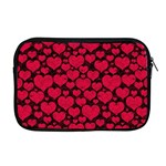 Valentines Day Hearts Pattern Love Red Apple MacBook Pro 17  Zipper Case