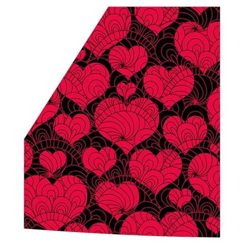 Valentines Day Hearts Pattern Love Red Men s High Neck Button Up Puffer Vest from ArtsNow.com Pocket Right