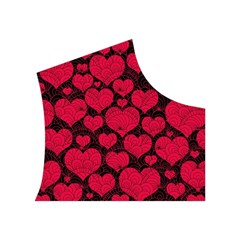 Valentines Day Hearts Pattern Love Red Women s Button Up Vest from ArtsNow.com Top Right