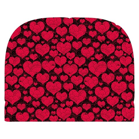 Valentines Day Hearts Pattern Love Red Make Up Case (Small) from ArtsNow.com Front