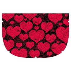 Valentines Day Hearts Pattern Love Red Make Up Case (Small) from ArtsNow.com Side Right