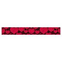 Valentines Day Hearts Pattern Love Red Make Up Case (Small) from ArtsNow.com Zipper Tape Front