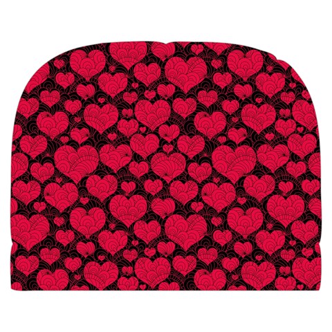 Valentines Day Hearts Pattern Love Red Make Up Case (Large) from ArtsNow.com Front