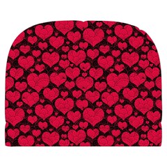 Valentines Day Hearts Pattern Love Red Make Up Case (Large) from ArtsNow.com Front