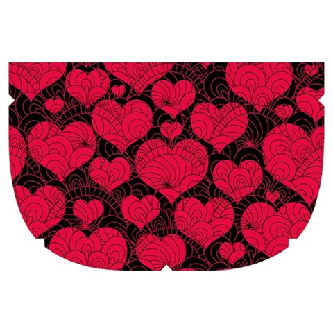 Valentines Day Hearts Pattern Love Red Make Up Case (Large) from ArtsNow.com Side Right