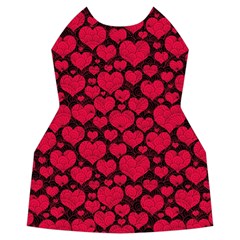 Valentines Day Hearts Pattern Love Red Women s Long Sleeve Raglan T Front