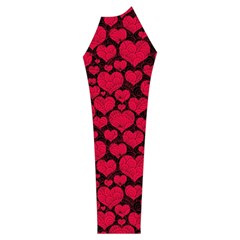 Valentines Day Hearts Pattern Love Red Women s Long Sleeve Raglan T Sleeve Left