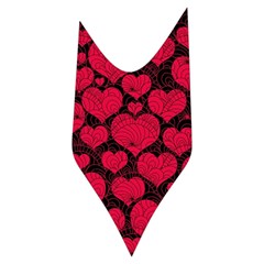 Valentines Day Hearts Pattern Love Red Women s Long Sleeve Raglan T Side Left