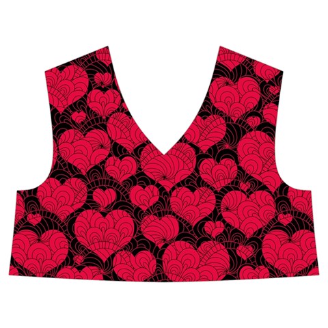 Valentines Day Hearts Pattern Love Red Kids  Midi Sailor Dress from ArtsNow.com Front Top