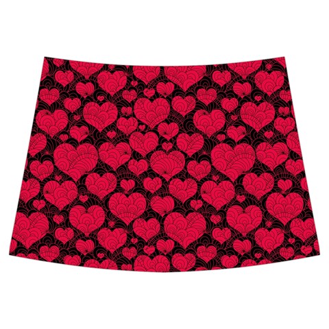 Valentines Day Hearts Pattern Love Red Kids  Midi Sailor Dress from ArtsNow.com Front Skirt