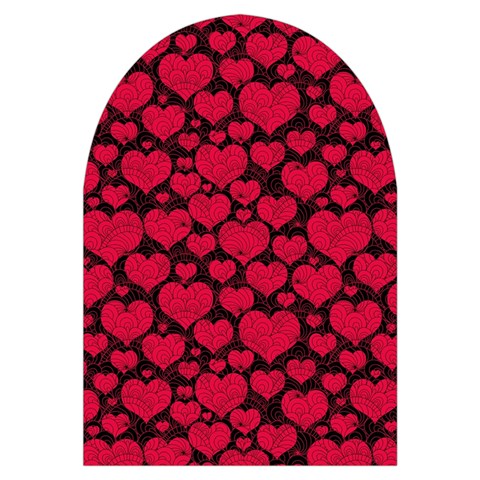 Valentines Day Hearts Pattern Love Red Microwave Oven Glove from ArtsNow.com Front