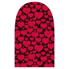 Valentines Day Hearts Pattern Love Red Microwave Oven Glove from ArtsNow.com Back