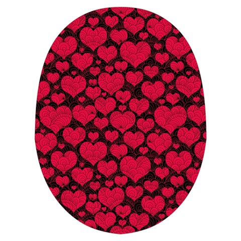 Valentines Day Hearts Pattern Love Red Microwave Oven Glove from ArtsNow.com Palm