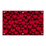 Valentines Day Hearts Pattern Love Red Banner and Sign 5  x 3 