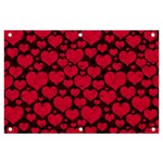 Valentines Day Hearts Pattern Love Red Banner and Sign 6  x 4 