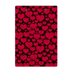 Valentines Day Hearts Pattern Love Red A5 Acrylic Clipboard from ArtsNow.com Back