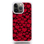 Valentines Day Hearts Pattern Love Red iPhone 13 Pro TPU UV Print Case