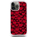 Valentines Day Hearts Pattern Love Red iPhone 13 Pro Max TPU UV Print Case