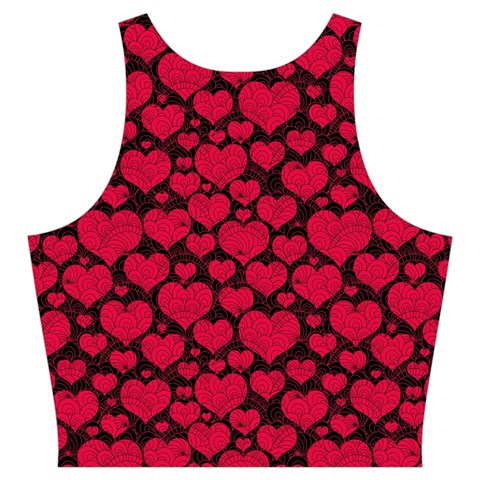 Valentines Day Hearts Pattern Love Red Cut Out Top from ArtsNow.com Back