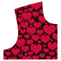 Valentines Day Hearts Pattern Love Red Men s Pullover Zip Ski and Snowboard Waterproof Breathable Jacket from ArtsNow.com Front Right