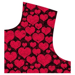 Valentines Day Hearts Pattern Love Red Men s Pullover Zip Ski and Snowboard Waterproof Breathable Jacket from ArtsNow.com Front Left