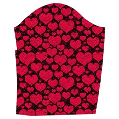 Valentines Day Hearts Pattern Love Red Men s Pullover Zip Ski and Snowboard Waterproof Breathable Jacket from ArtsNow.com Sleeve Right