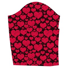 Valentines Day Hearts Pattern Love Red Men s Pullover Zip Ski and Snowboard Waterproof Breathable Jacket from ArtsNow.com Sleeve Left