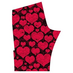 Valentines Day Hearts Pattern Love Red Men s Side Zip Front Pouch Ski And Snowboard Bib Pants	 from ArtsNow.com Back Left