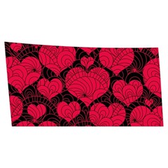 Valentines Day Hearts Pattern Love Red Men s Side Zip Front Pouch Ski And Snowboard Bib Pants	 from ArtsNow.com Front Right