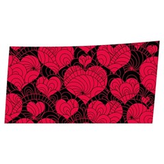 Valentines Day Hearts Pattern Love Red Men s Side Zip Front Pouch Ski And Snowboard Bib Pants	 from ArtsNow.com Front Left