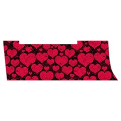 Valentines Day Hearts Pattern Love Red Men s Side Zip Front Pouch Ski And Snowboard Bib Pants	 from ArtsNow.com Waistband Right