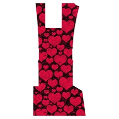 Valentines Day Hearts Pattern Love Red Men s Side Zip Front Pouch Ski And Snowboard Bib Pants	 from ArtsNow.com Front Bottom Right