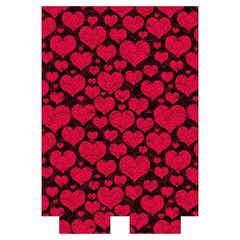 Valentines Day Hearts Pattern Love Red Automatic Folding Umbrella with Case (Large) from ArtsNow.com Case