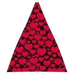 Valentines Day Hearts Pattern Love Red Automatic Folding Umbrella with Case (Medium) from ArtsNow.com 17.22 x19.95  Umbrella - 1